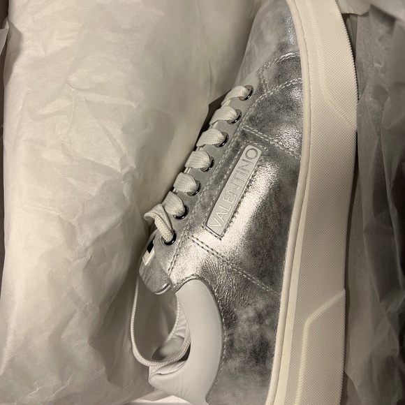 Valentino Shoes - Valentino Silver Sneaker